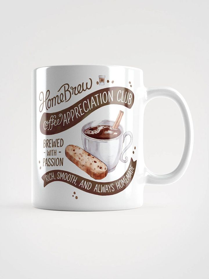 Home Brew Coffee Appreciation Club White Glossy Mug product image (3)