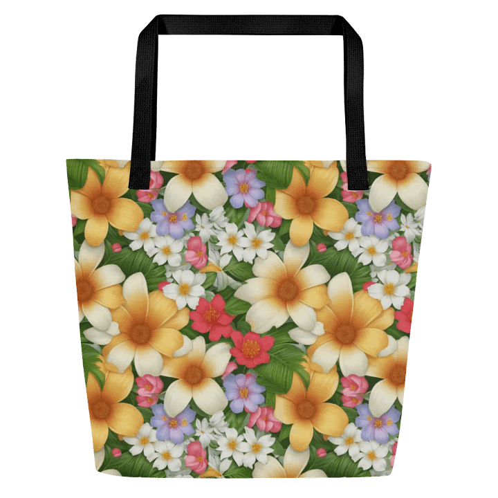 Bold Floral All Over Print Tote Bag product image (2)