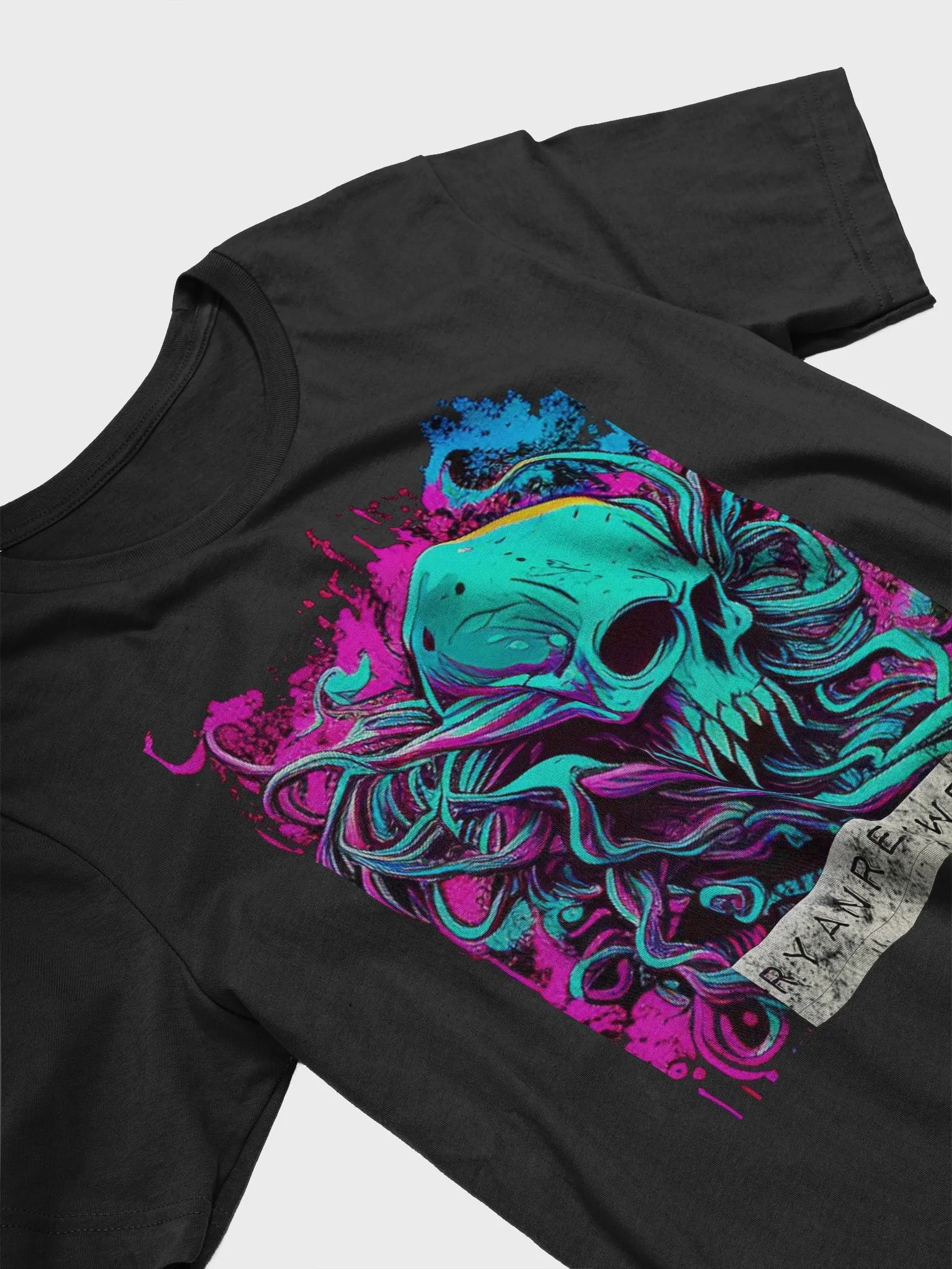NEON MONSTER SQUIDSKULL RYANREXWREX TEE product image (3)