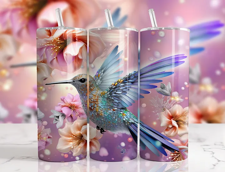 Ethereal Hummingbird Stainless Steel Tumbler product image (1)