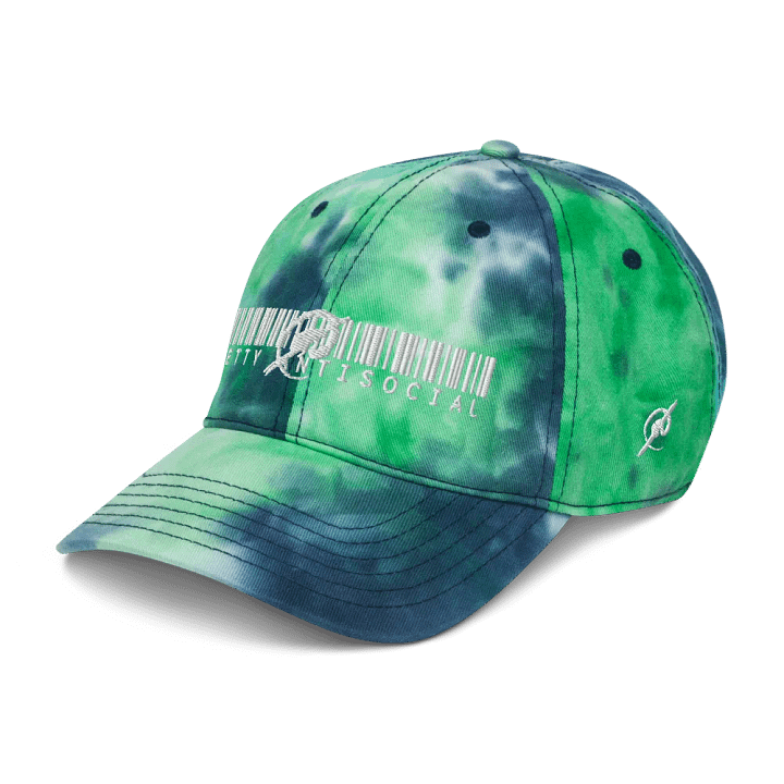 PASP Tie-Dye Barcode Logo Hat – Groovy Meets Rebellious product image (2)
