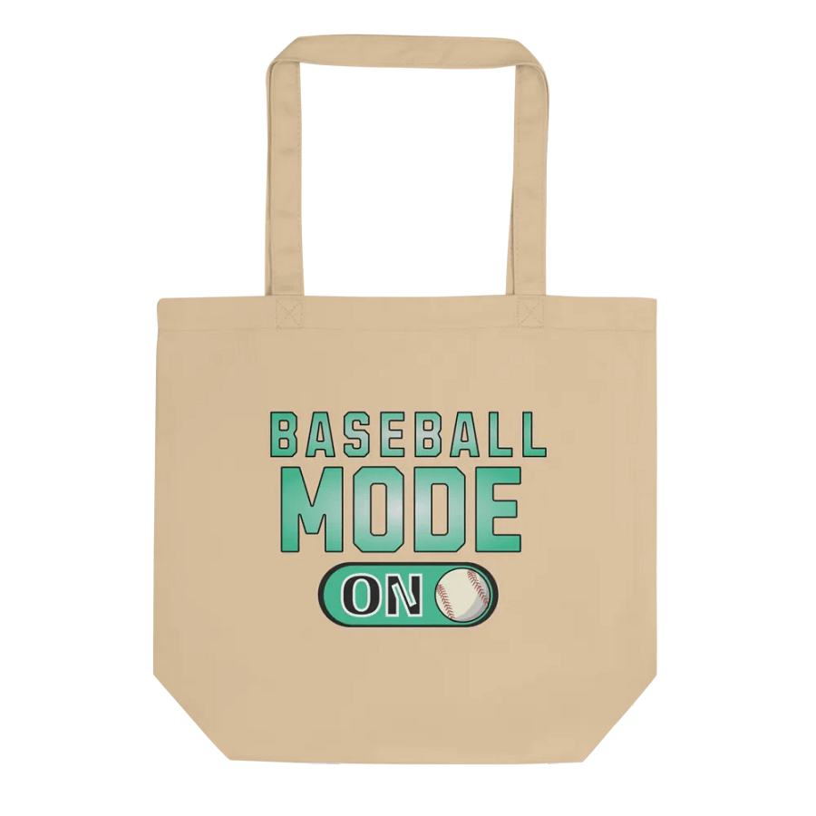 Baseball Mode On Eco-Friendly Tote Bag product image (1)