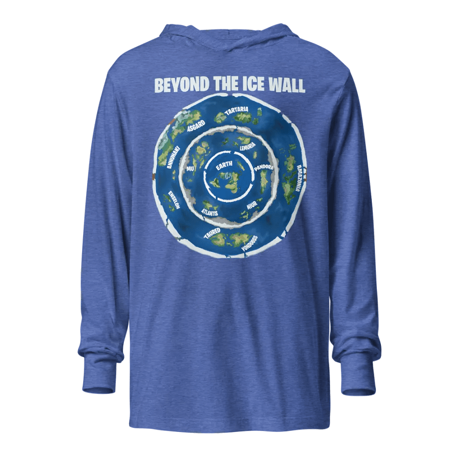 Unisex Hooded Tee Beyond the Ice Wall Map product image (21)