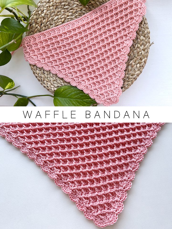 Crochet Pattern: Waffle Bandana product image (1)