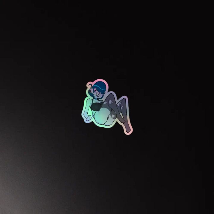 Goth C4ndy Pinup Sticker Holographic product image (4)