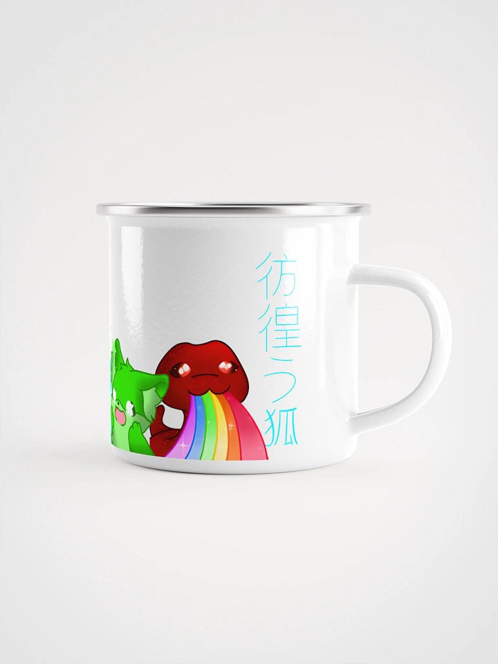 Kitsune with friends metal mug! product image (1)
