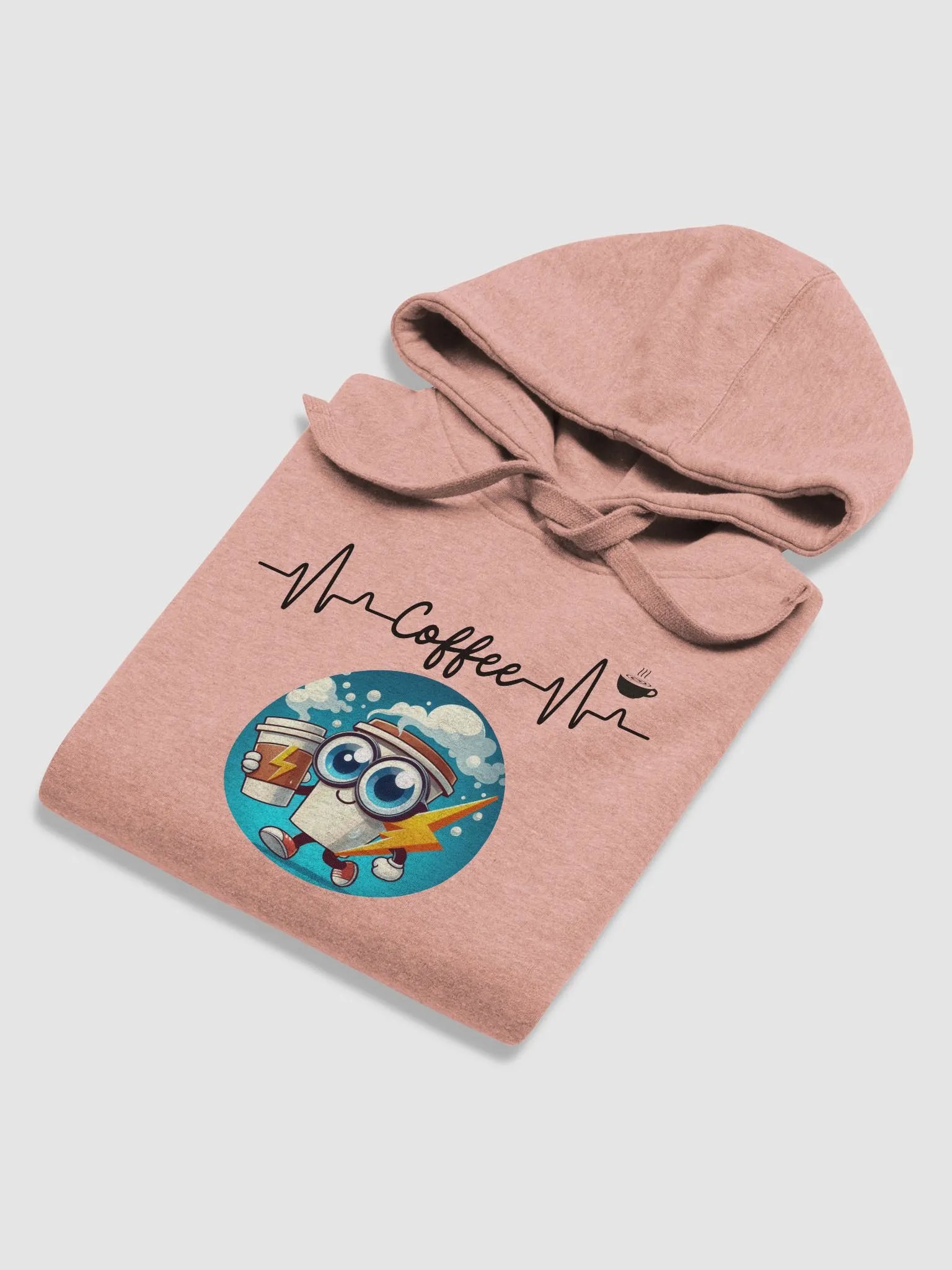 Energetic Lightning Bolt Coffee Cup Hoodie product image (16)
