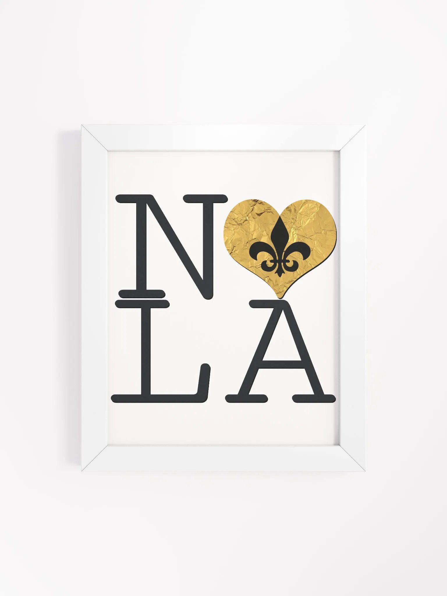 I LOVE NOLA **BIGSHOT POSTER** (GOLD WRAP + IMAGE POP) product image (4)