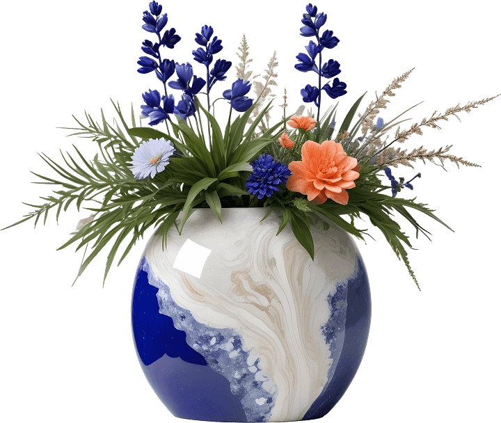 Ocean's Grace – Vase home decor png product image (1)