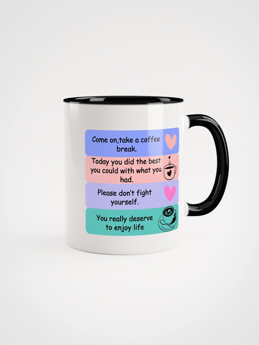 Mental Health Mug | Aesthetic Coffee Mug for Stress & Anxiety Relief | Dishwasher & Microwave Safe product image (1)