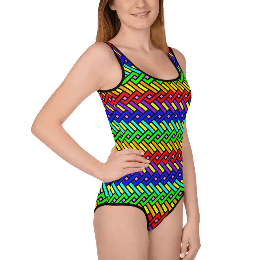 Geometric Youth Swimsuit product image (1)