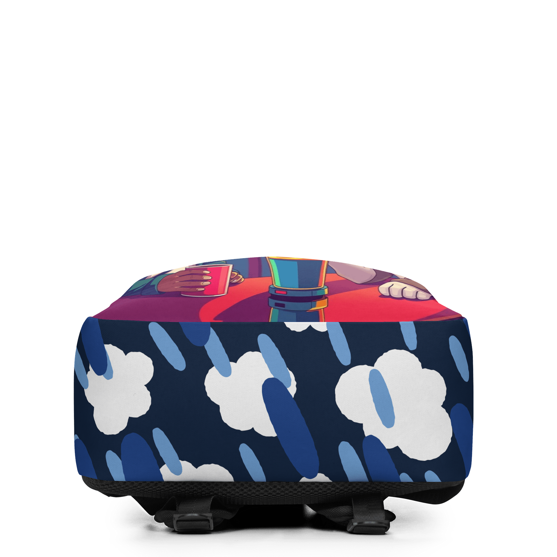 Minimalist Backpack-Tech vs. Chill: The Futuristic Cat Showdown product image (4)