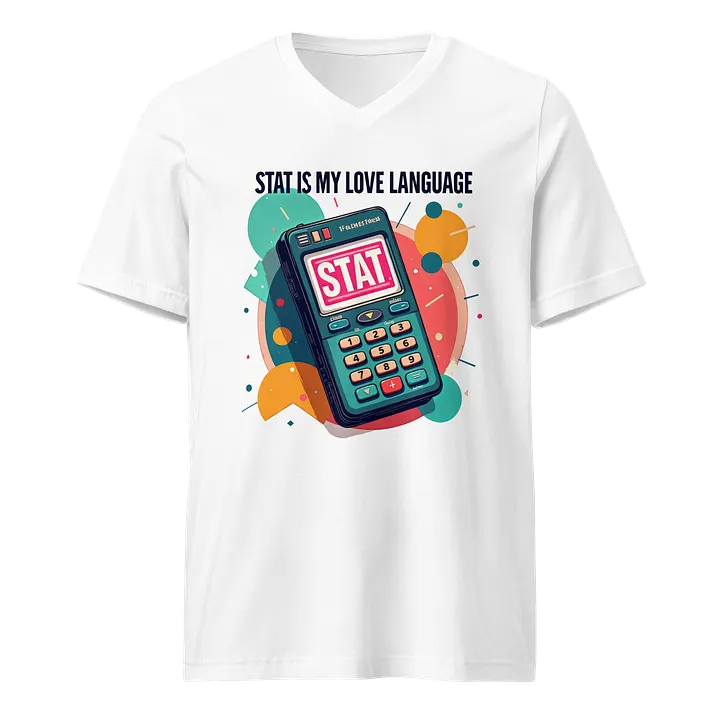 STAT Love Language Retro Calculator Tee product image (1)