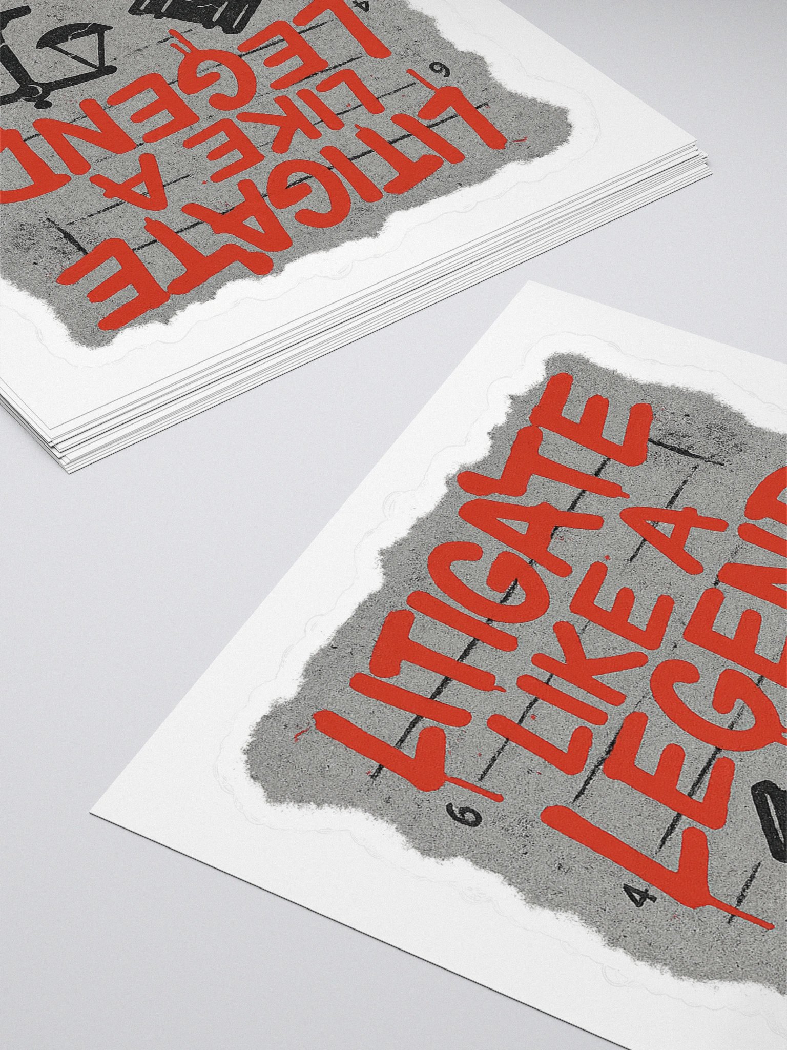 Litigate Like A Legend Kiss-Cut Sticker product image (4)