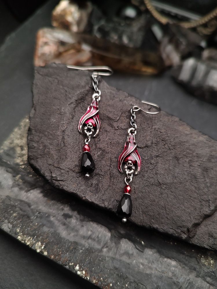 Earrings Bats - Blood Hanging Bats product image (1)