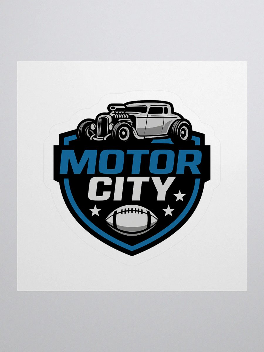 MOTOR CITY FOOTBALL STICKER product image (1)