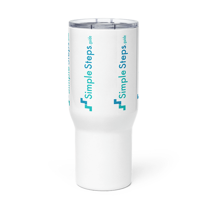 SimpleSteps.guide branded Travel Mug product image (2)