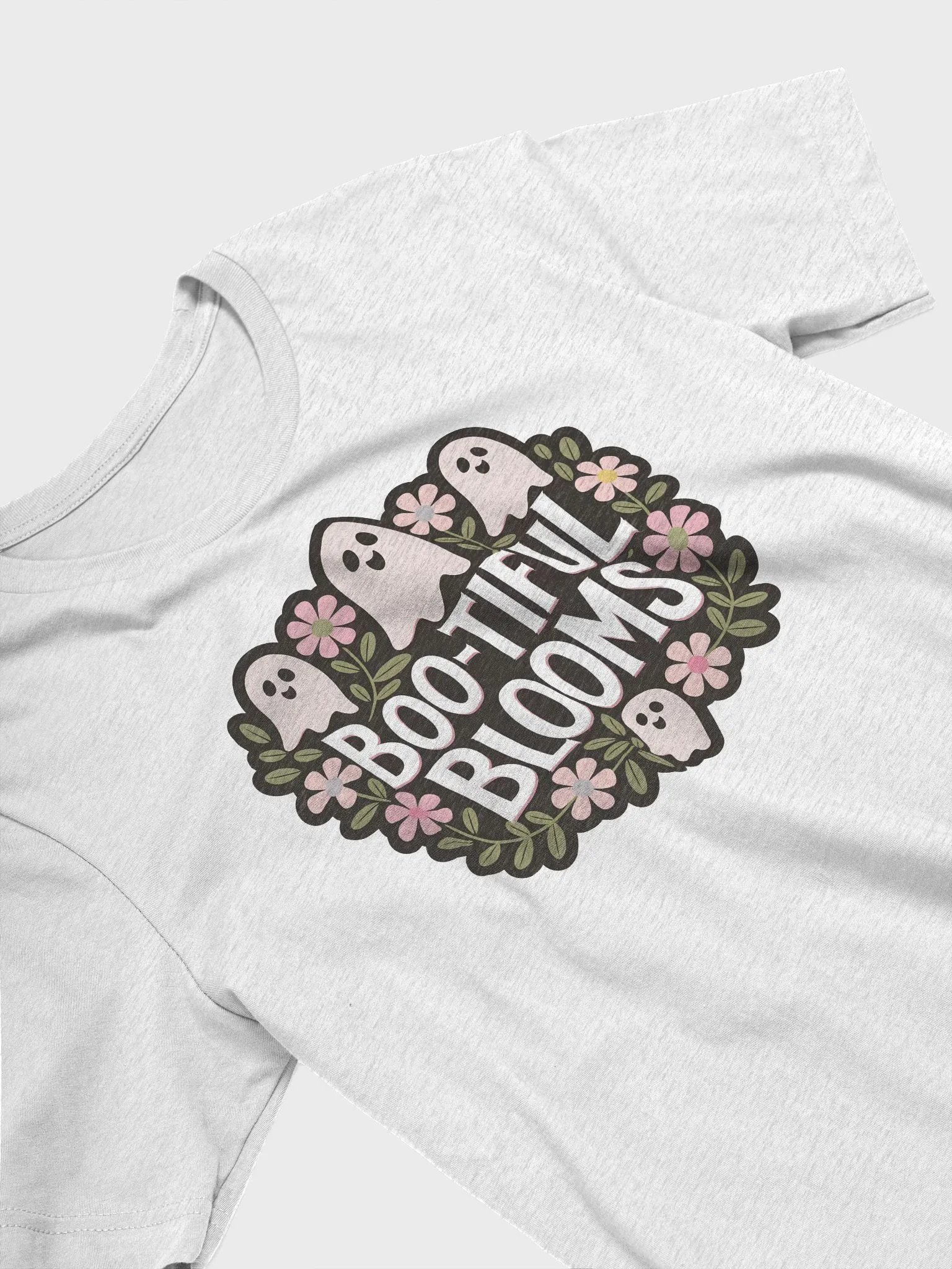 “Boo-tiful Blooms” t-shirt, Halloween humor t-shirt, Spooky vibes clothing, Cheeky ghost design, Funny Halloween outfit, Humorous ghost tee, Unique Halloween shirt, Ghost and flower design, gift idea product image (3)