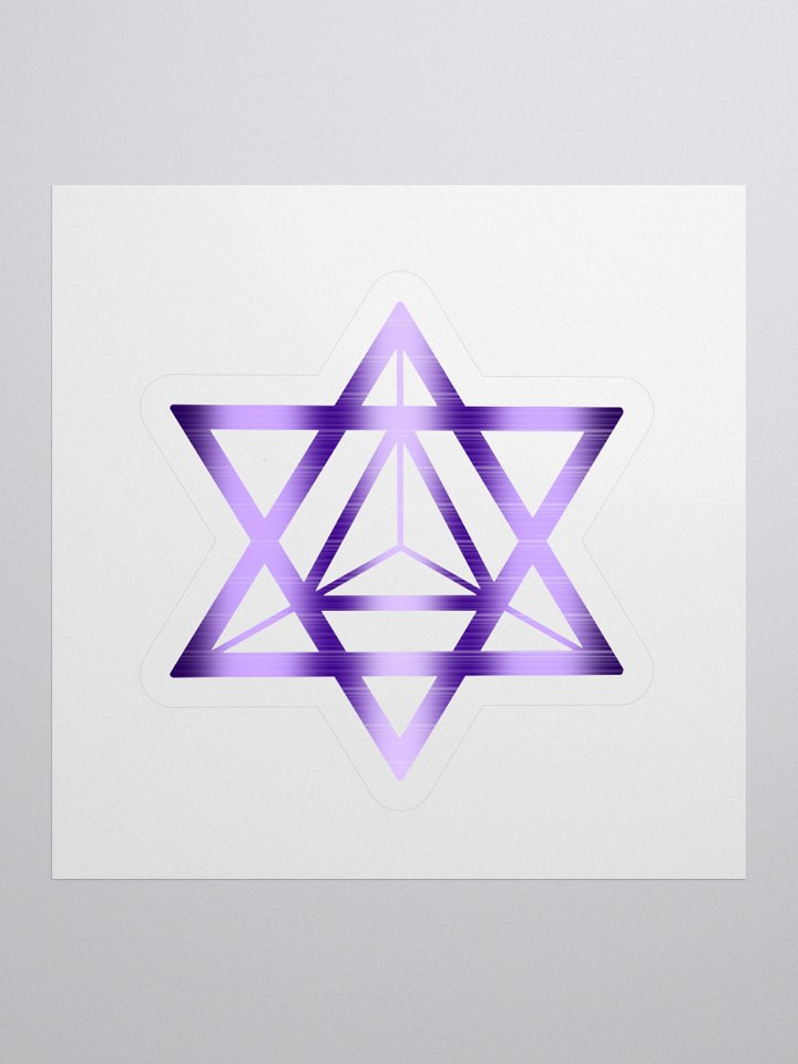 Merkaba | Cosmic Symmetry Kiss Cut Stickers | Sacred Geometry product image (3)
