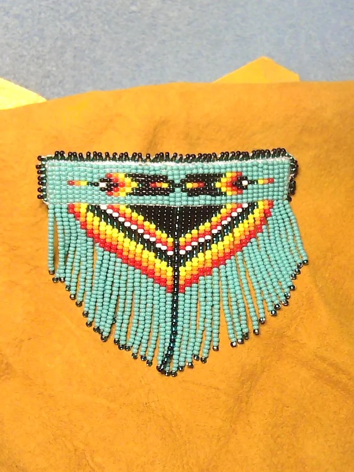 Beaded turquoise Hair Clip product image (1)