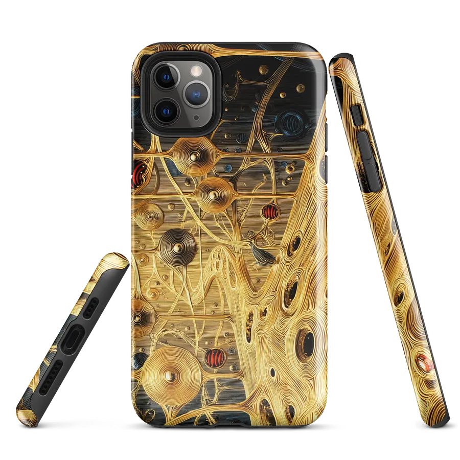 Golden Neural Pathways iPhone Tough Case product image (1)