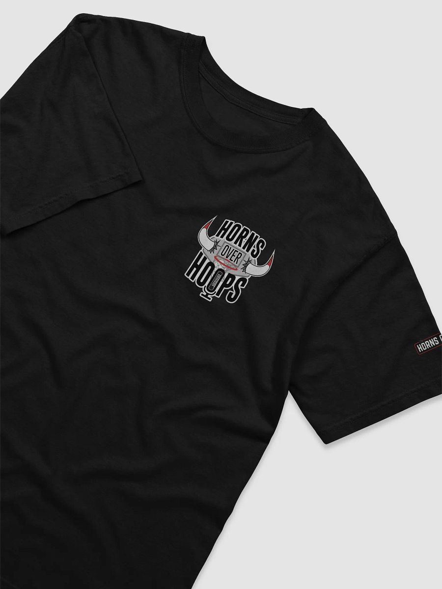 Horns Over Hoops Podcast Thumbnail Logo T-Shirt product image (17)