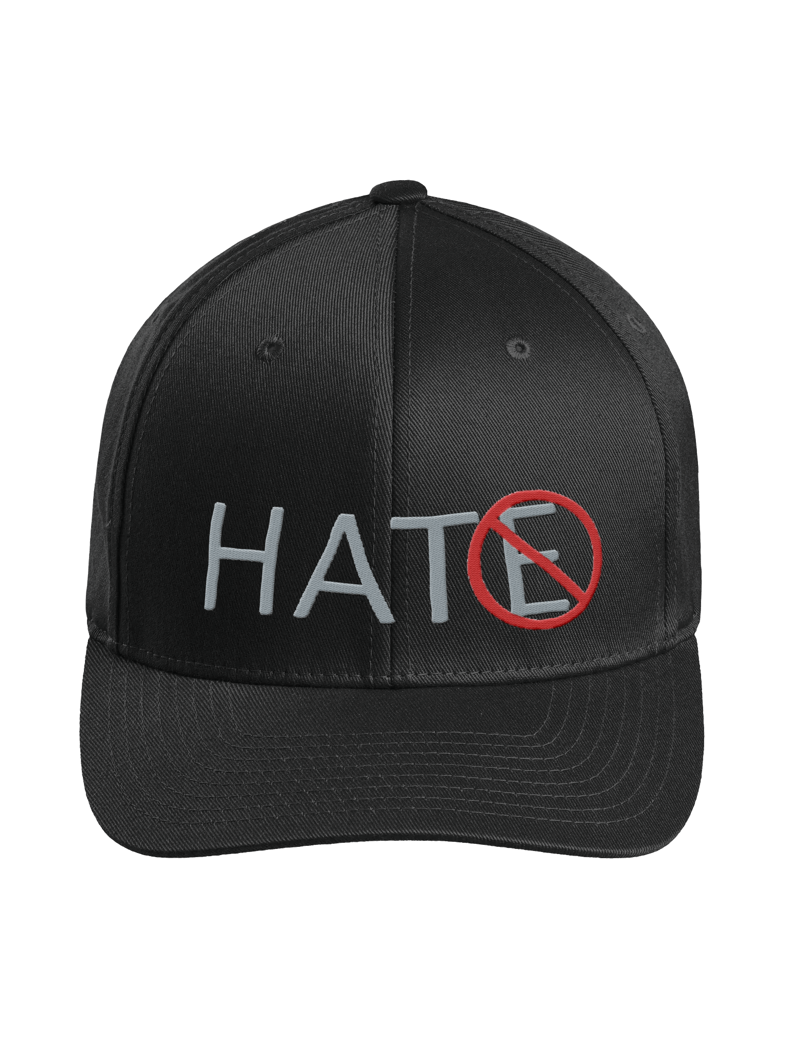 No Hate Flexfit Cap - Gray Lettering product image (1)