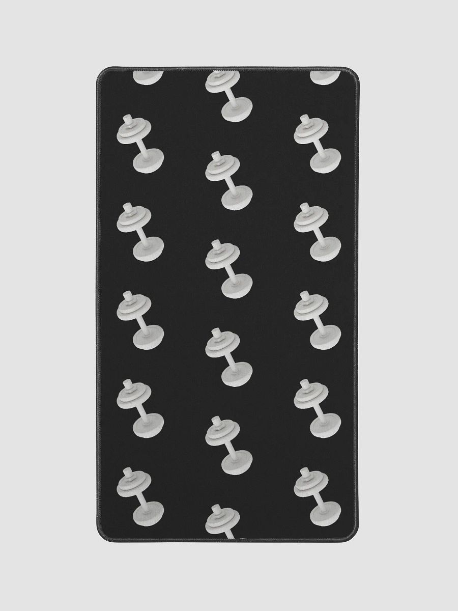 Black Dumbbell Desk Mat product image (2)