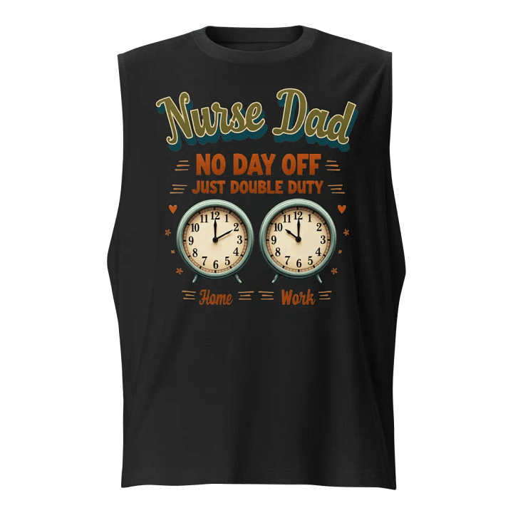 Double Duty Nurse Dad Muscle Tank product image (1)