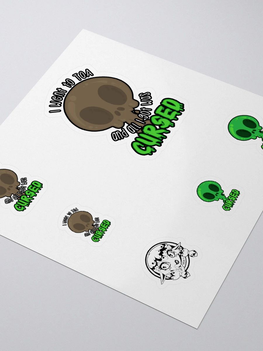 All I Got Was Cursed - Warrior - Sticker Sheet product image (3)