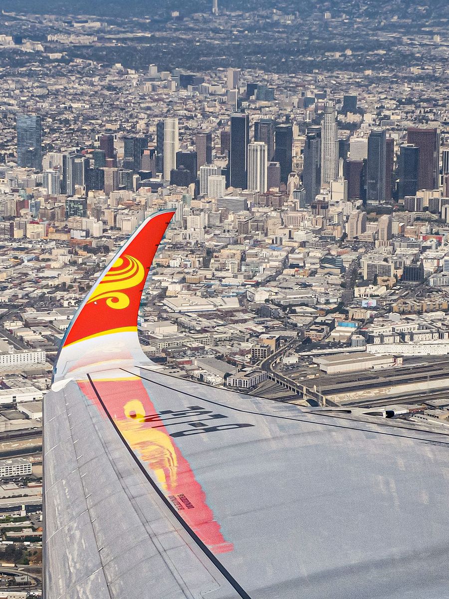Digital Wallpaper - A350 over Downtown Los Angeles product image (1)