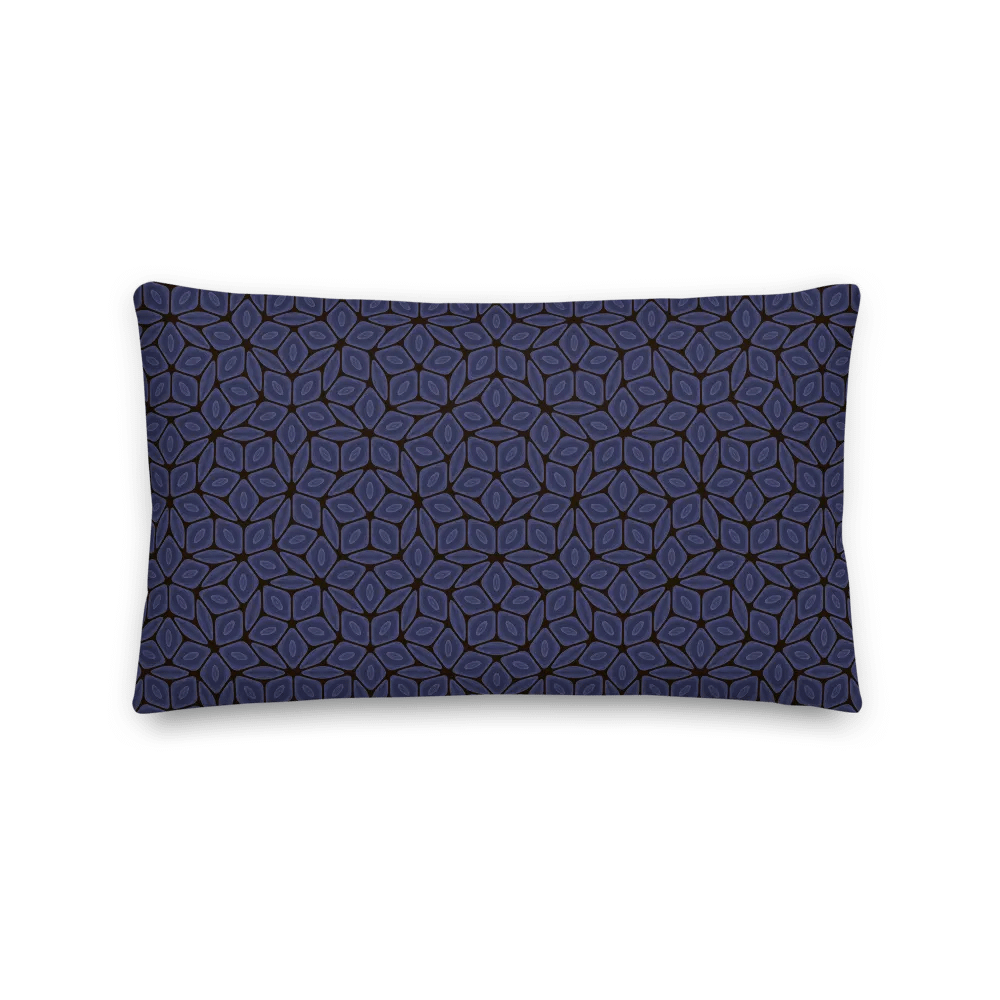 Dusk Blue Geometric Throw Pillow – Modern Twilight Accent product image (1)