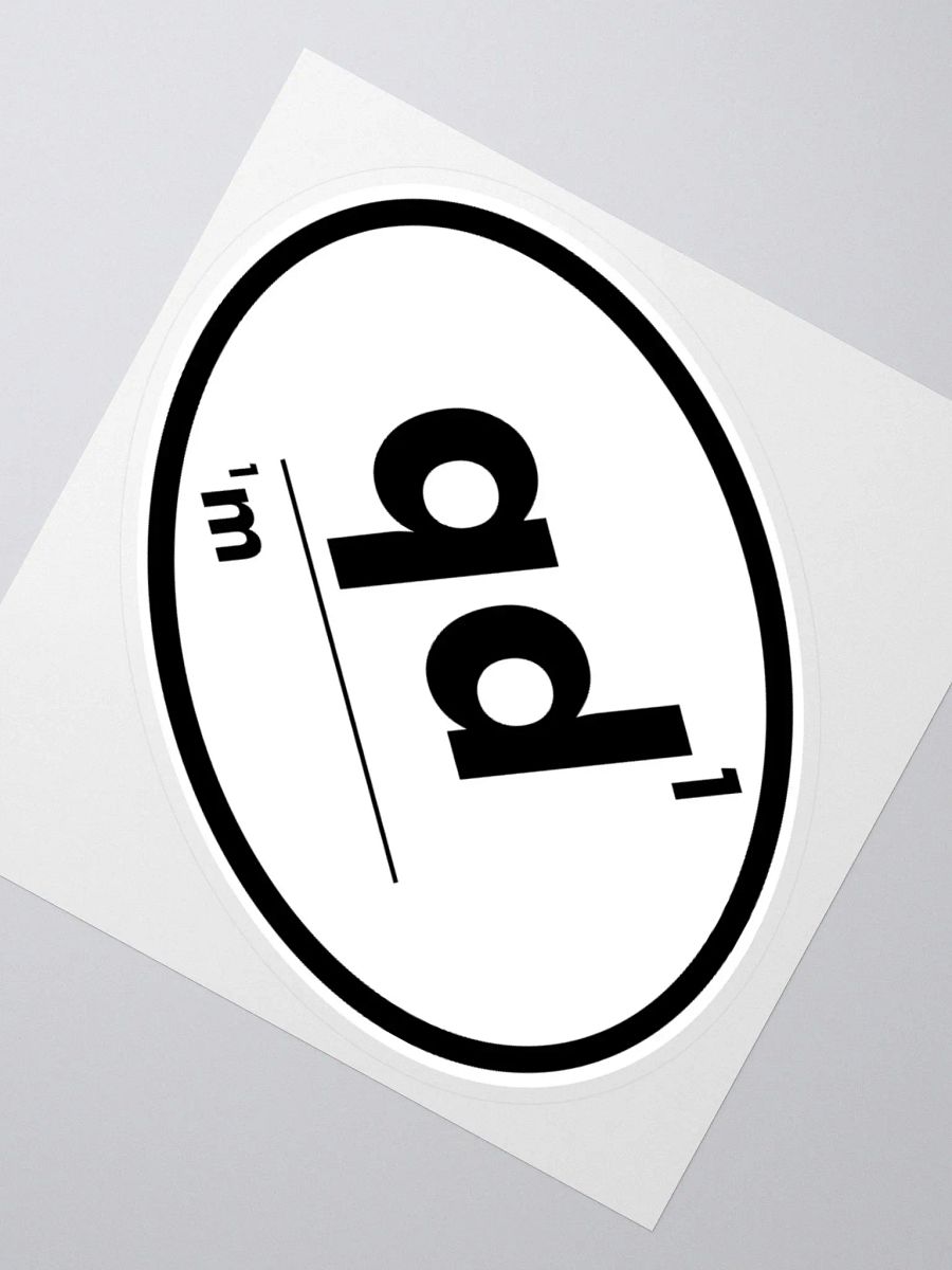 Omnibio Lab Qualitative Data Matters QD1/1M Simple Oval Kiss Cut Stickers product image (3)