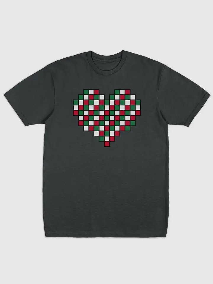 Candy Cane Heart Premium Heavyweight Tee product image (1)