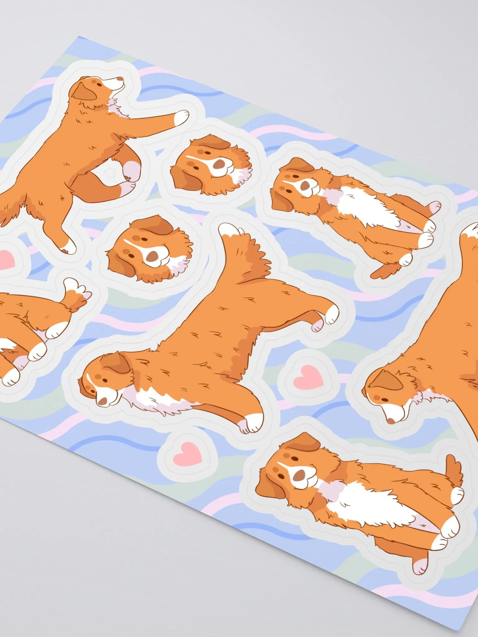 Nova Scotia Duck Tolling Retriever - Dog Illustration Sticker Sheet product image (3)