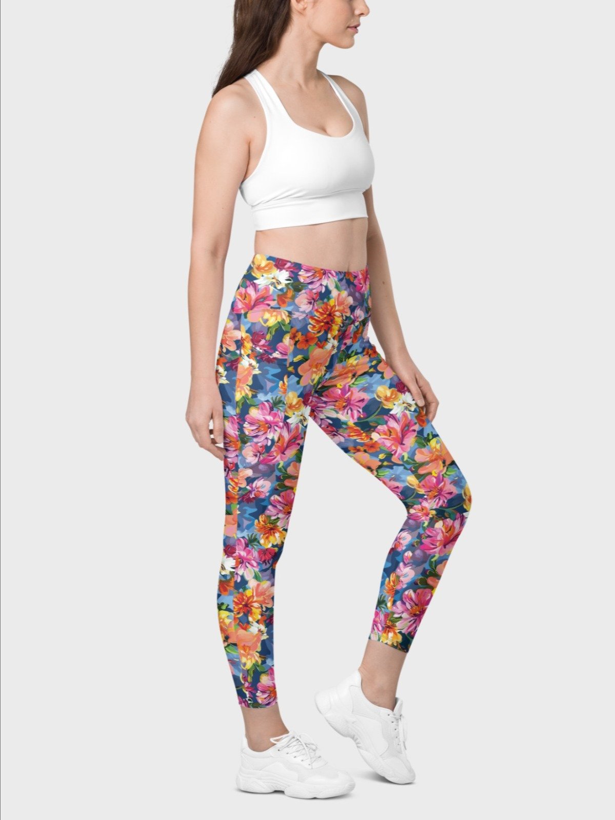 Leggings with Pockets "Bold Abstract Florals" product image (3)