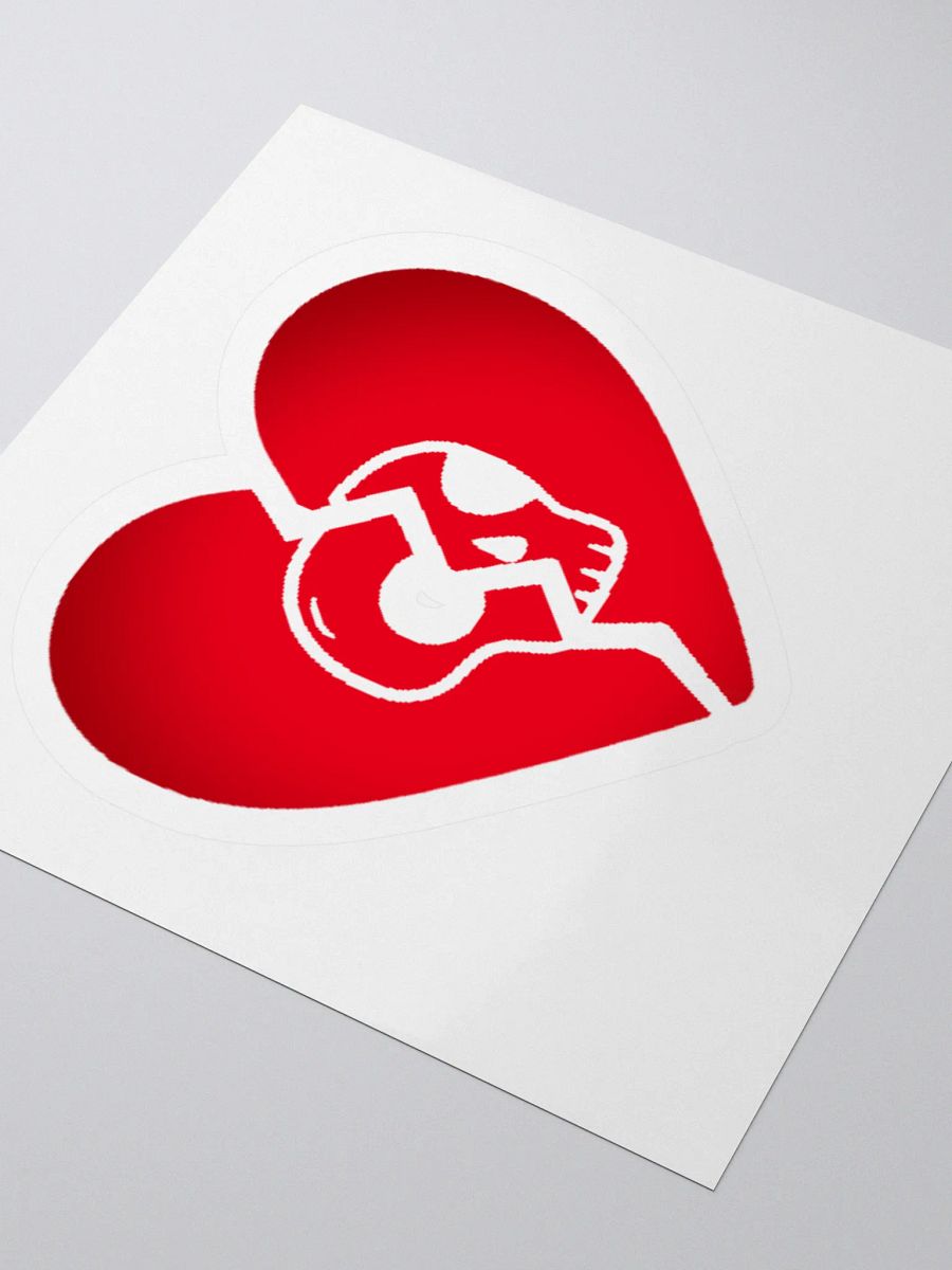 Broken heart skull Sticker product image (9)