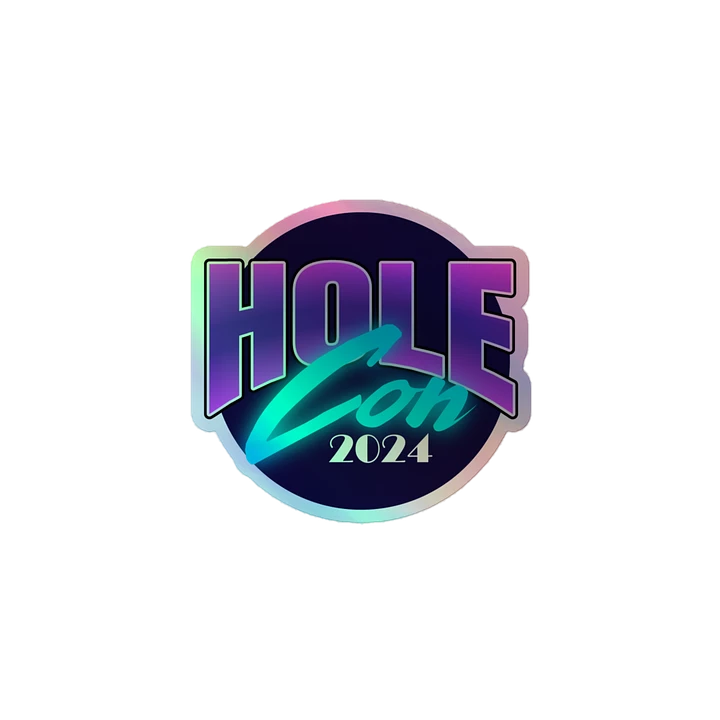 Hole Con 2024 holographic sticker product image (1)