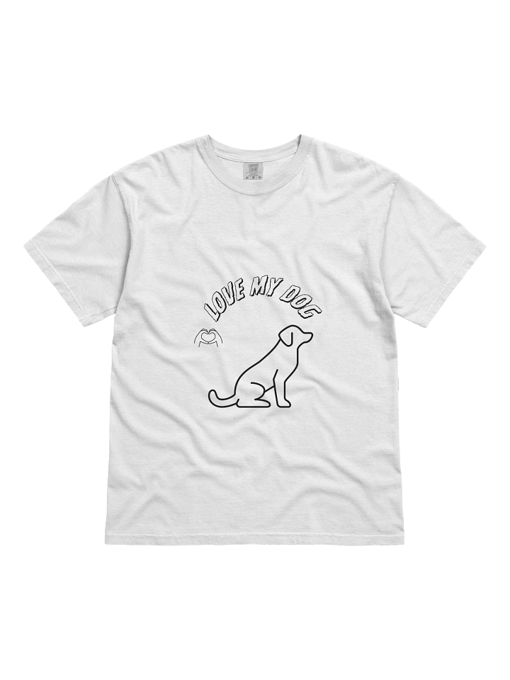 Love My Dog Heavyweight Cotton T-Shirt product image (9)