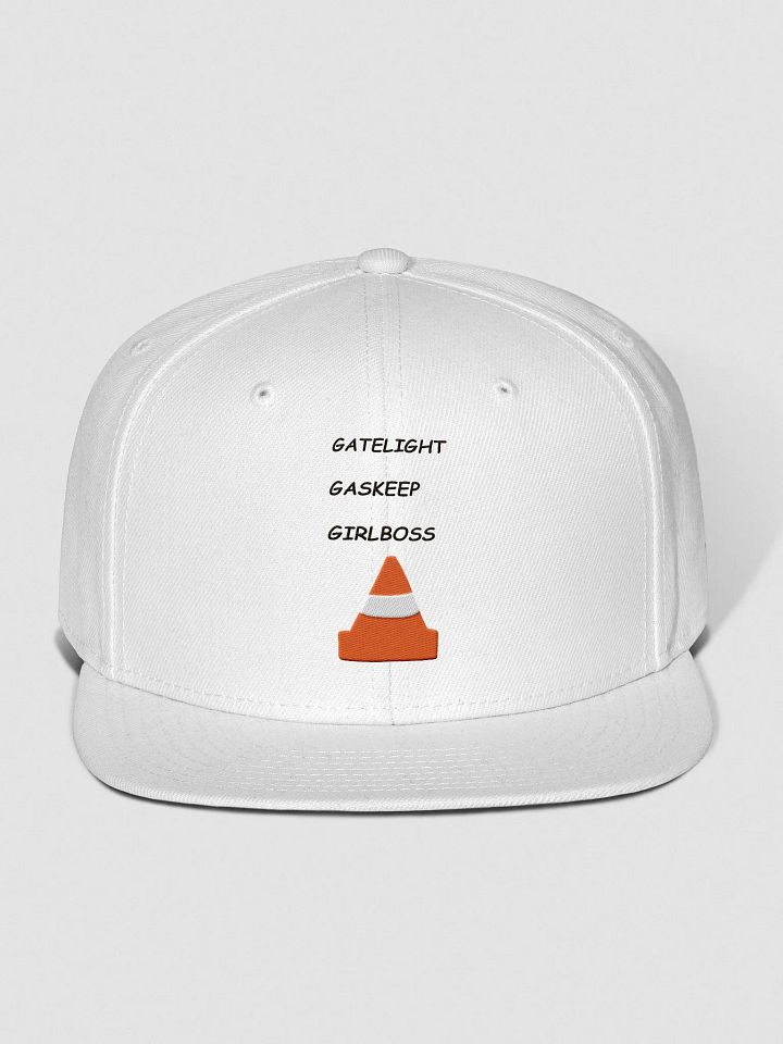 Gatelight, Gaskeep, Girlboss White Snapback product image (1)