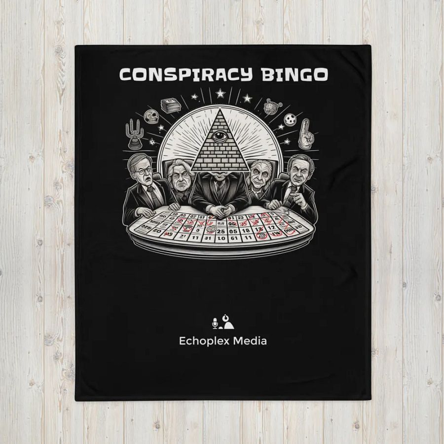 Conspiracy Bingo 2024 Blanket - Black product image (4)