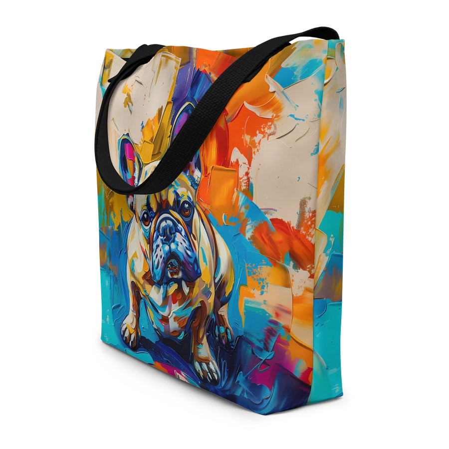Tote Bag: French Bulldog Abstract Fashion Colorful Art product image (4)