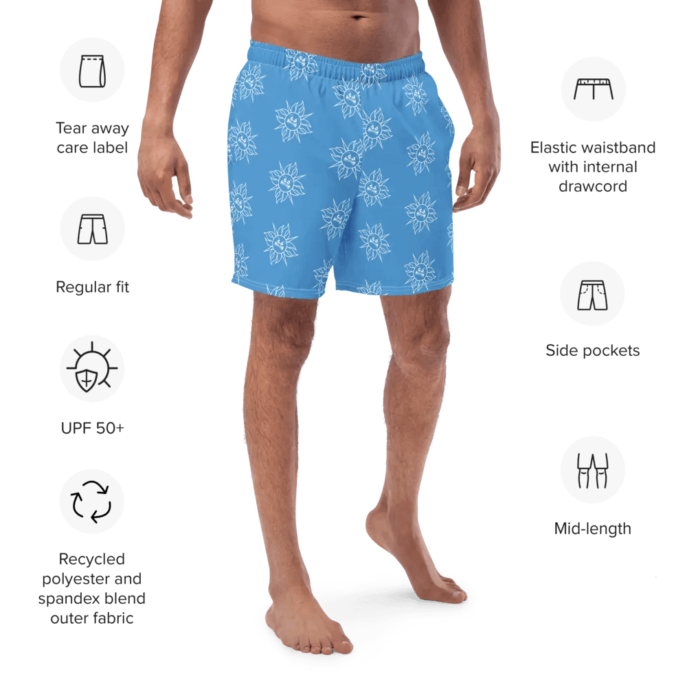 Summer Gamer Boys Swim Trunks (BLUE) product image (4)