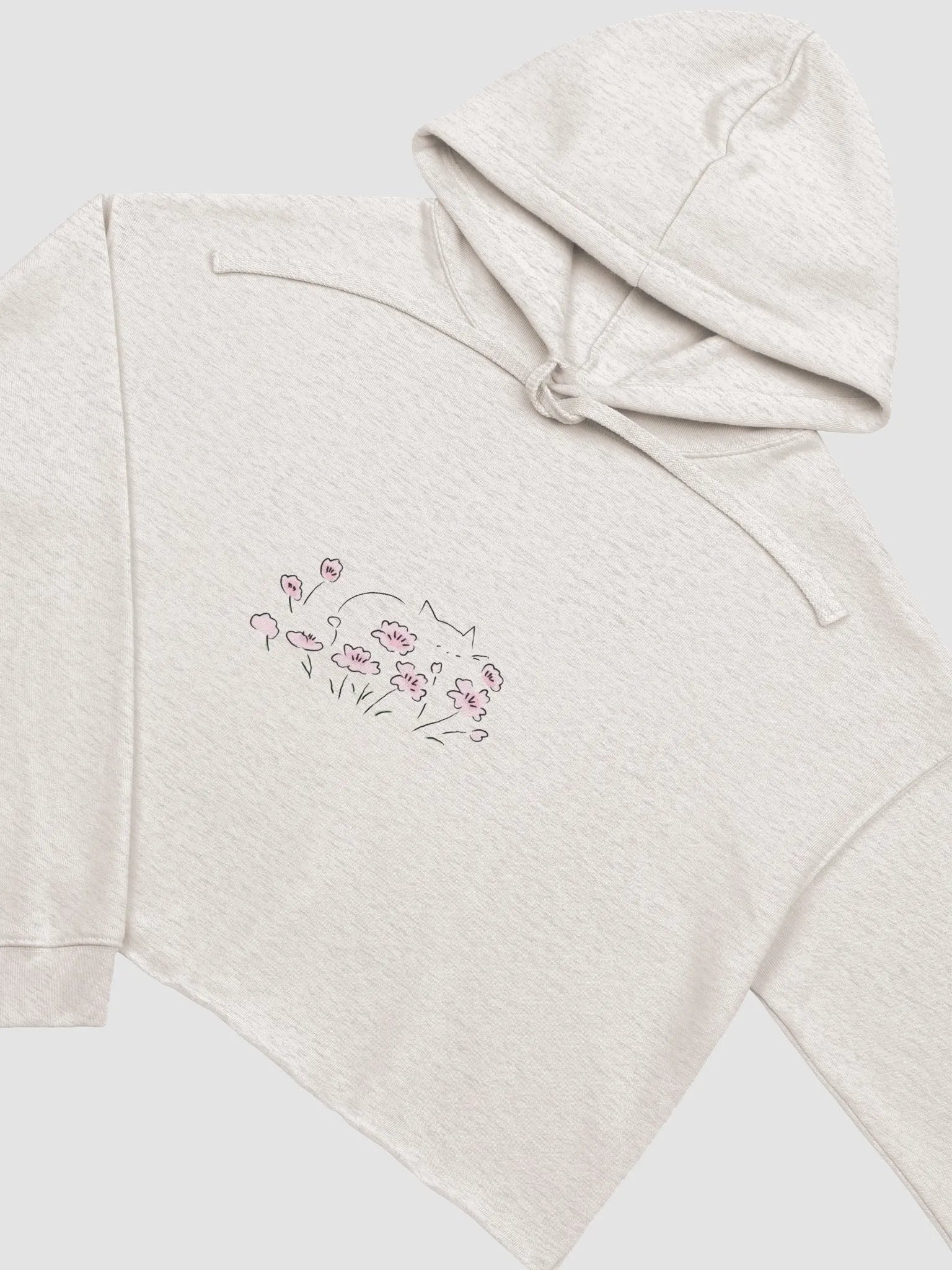 Floral Cat Crop Hoodie product image (9)