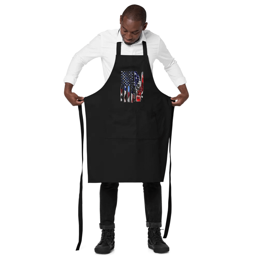 Patriotic Trucker Flag Apron product image (2)