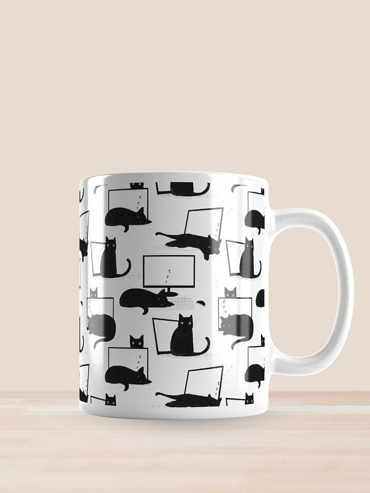 Cats Sleeping on Laptops Mug product image (1)