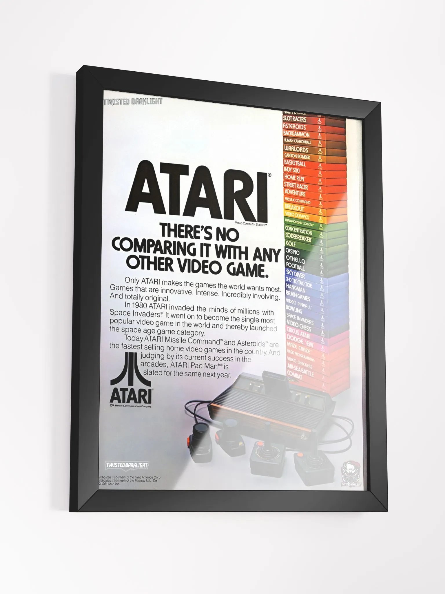 Atari 2600 Framed Retro Advertisment Poster from 1981 of A Retro Video Computer System: Size 12" x 16" product image (3)