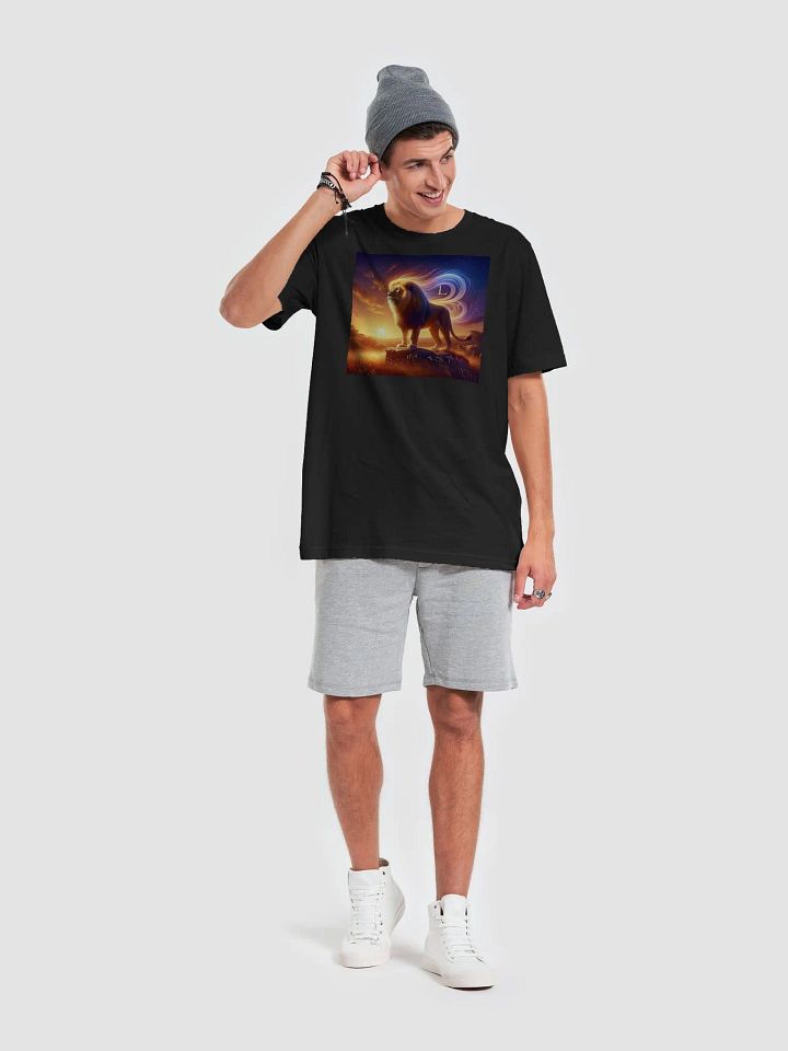 Unisex Leo Zodiac T-Shirt - Radiant Lion Sunset Design, Astrology Gift product image (2)