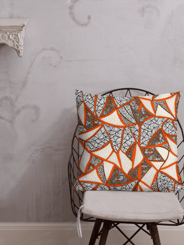 Mesmerizing Triangles Painted Premium Accent Pillow product image (4)