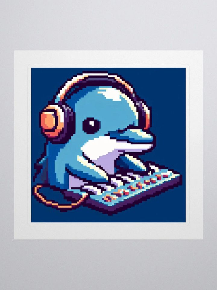 Dolphin DJ Sticker product image (1)